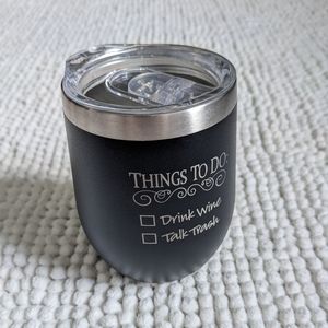 Funny Wine Themed Tumbler